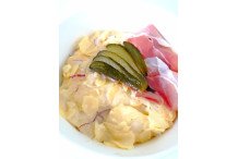 Truffade à la tomme et jambon cru d'Auvergne